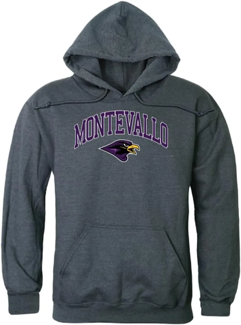 W Republic University of Montevallo Falcons Campus Hoodie Sweatshirts - Heather Charcoal, X-Large