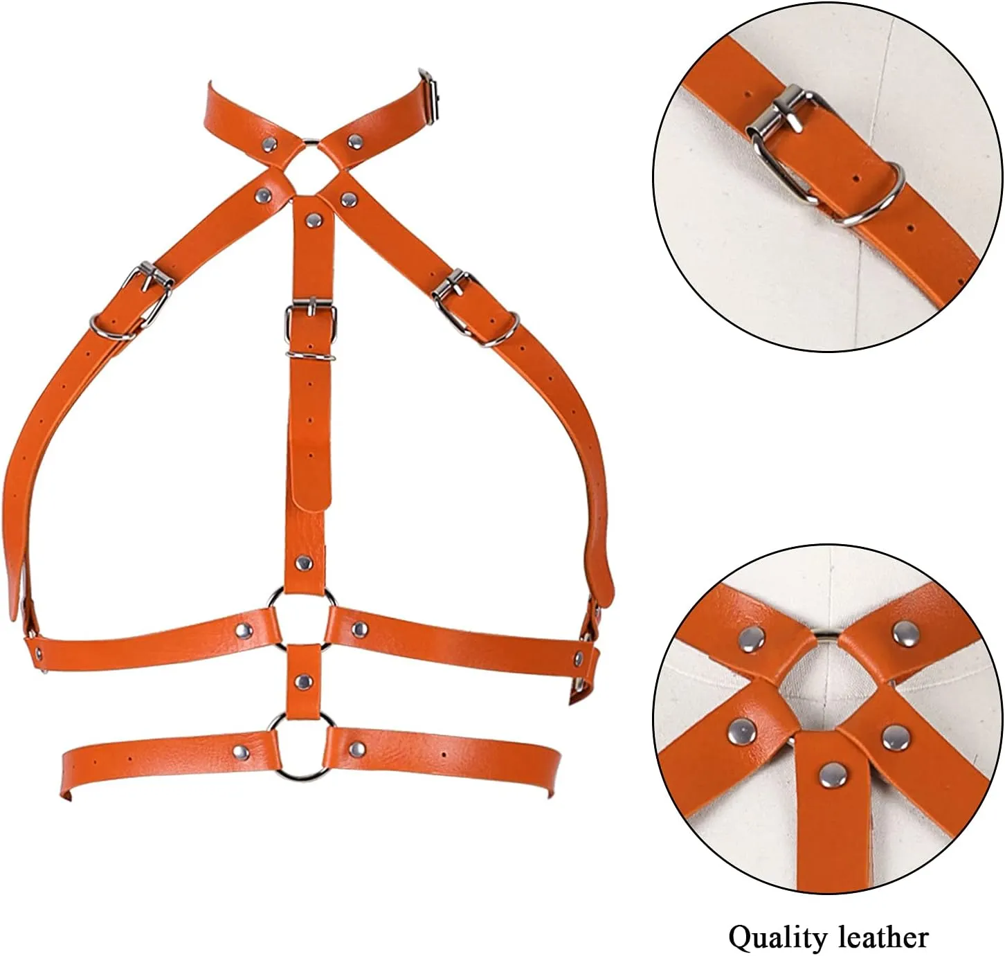Waist belt Body harness for women Leather Bra Chest strap Dance Rock Photography Punk Festival rave Gothic Lingerie cage