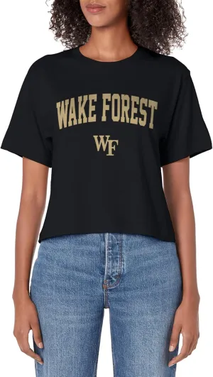Wake Forest Demon Deacons One Color Arch Logo Women's Crop Top