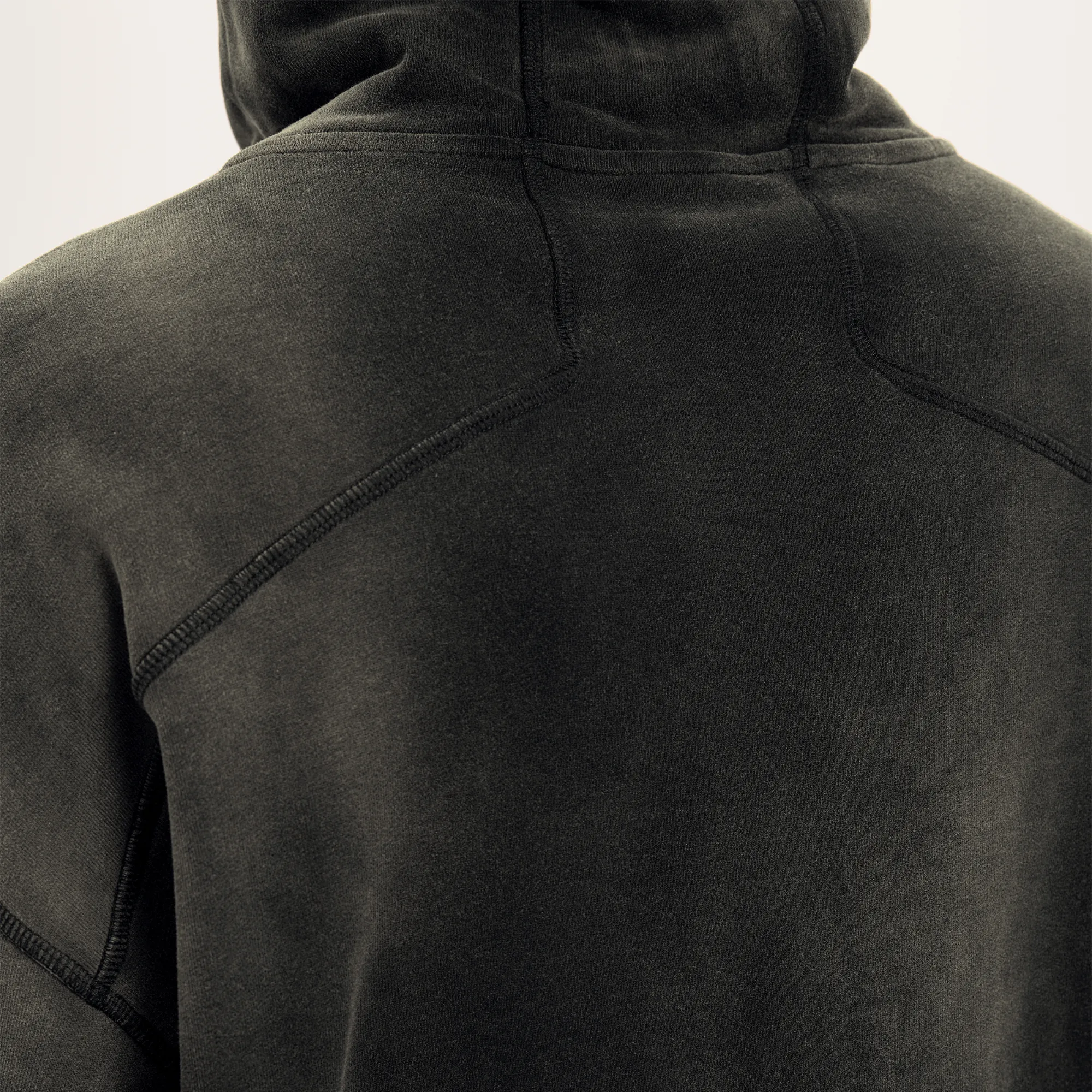 Washed Black Oversized Hoodie x Drop Shoulder Streetwear Hoodie