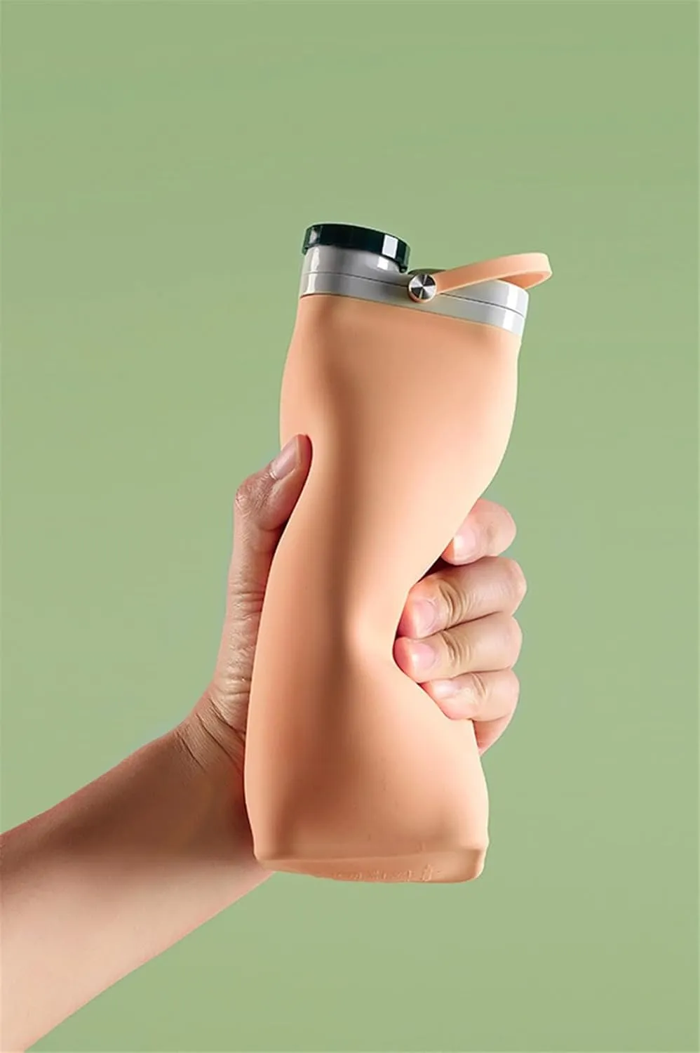 Water Bottle Sports Water Bottles Outdoorsy Squeeze Water Bag Water Drinking Bottle Collapsible Water Bottles Travel Water Bottle(Orange)