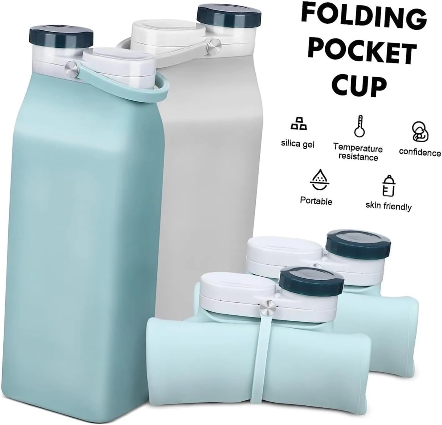 Water Bottle Sports Water Bottles Outdoorsy Squeeze Water Bag Water Drinking Bottle Collapsible Water Bottles Travel Water Bottle(Orange)