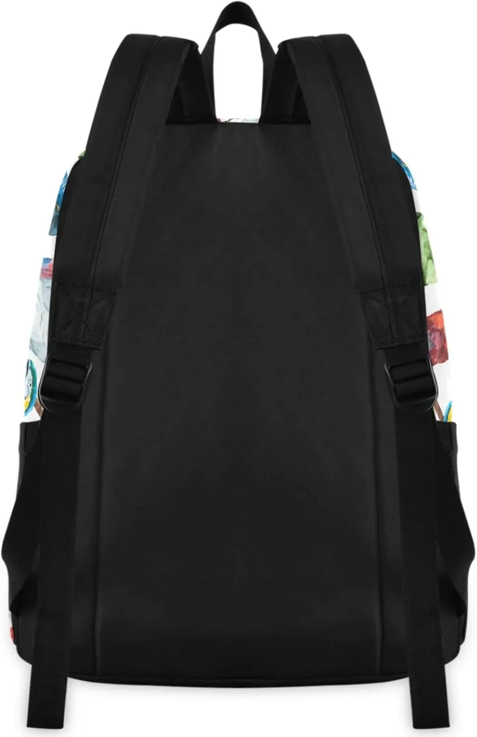 Watercolor Colors Parrots Pattern Unisex Travel Laptop Backpack Durable Large Computer Bag Ideal for Back to School Bookbags Work