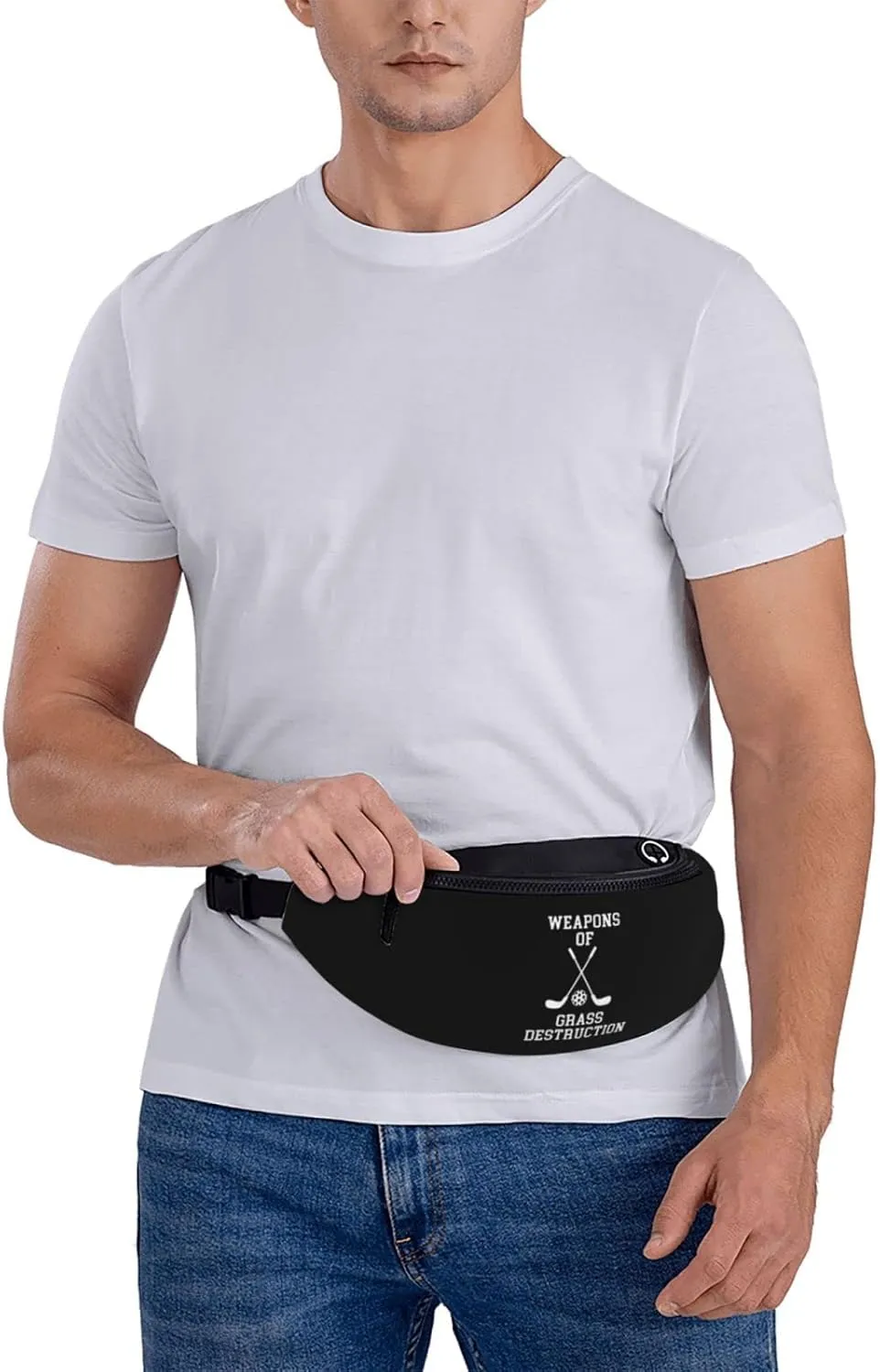 Weapon Of Grass Destruction Unisex Adjustable Waist Bag Outdoor Sports Running Waist Bag Business Travel Phone Bag