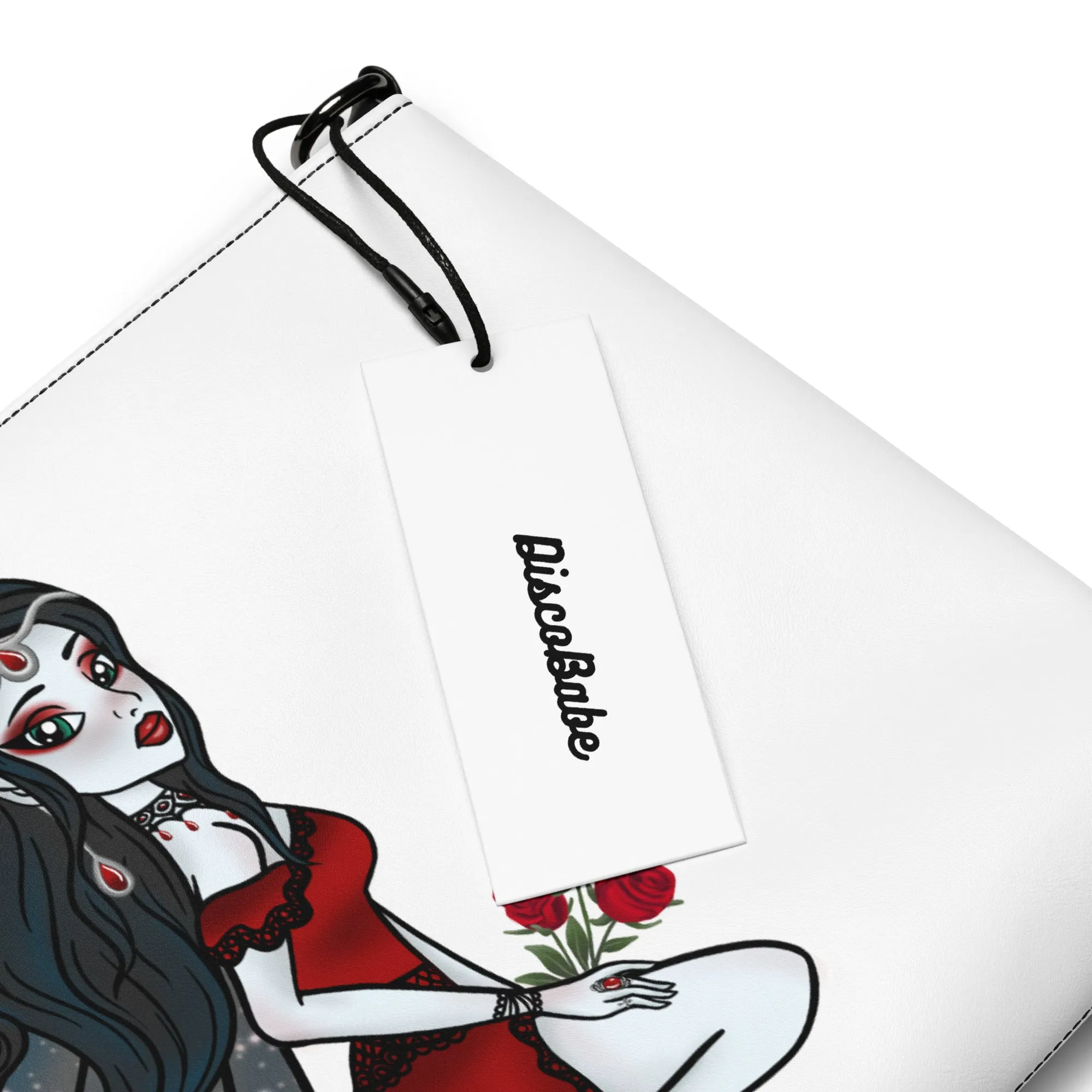 White Gothic Fairy Crossbody Bag