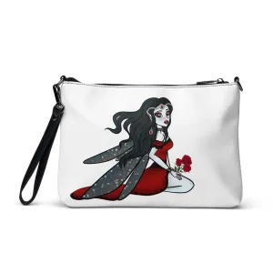 White Gothic Fairy Crossbody Bag