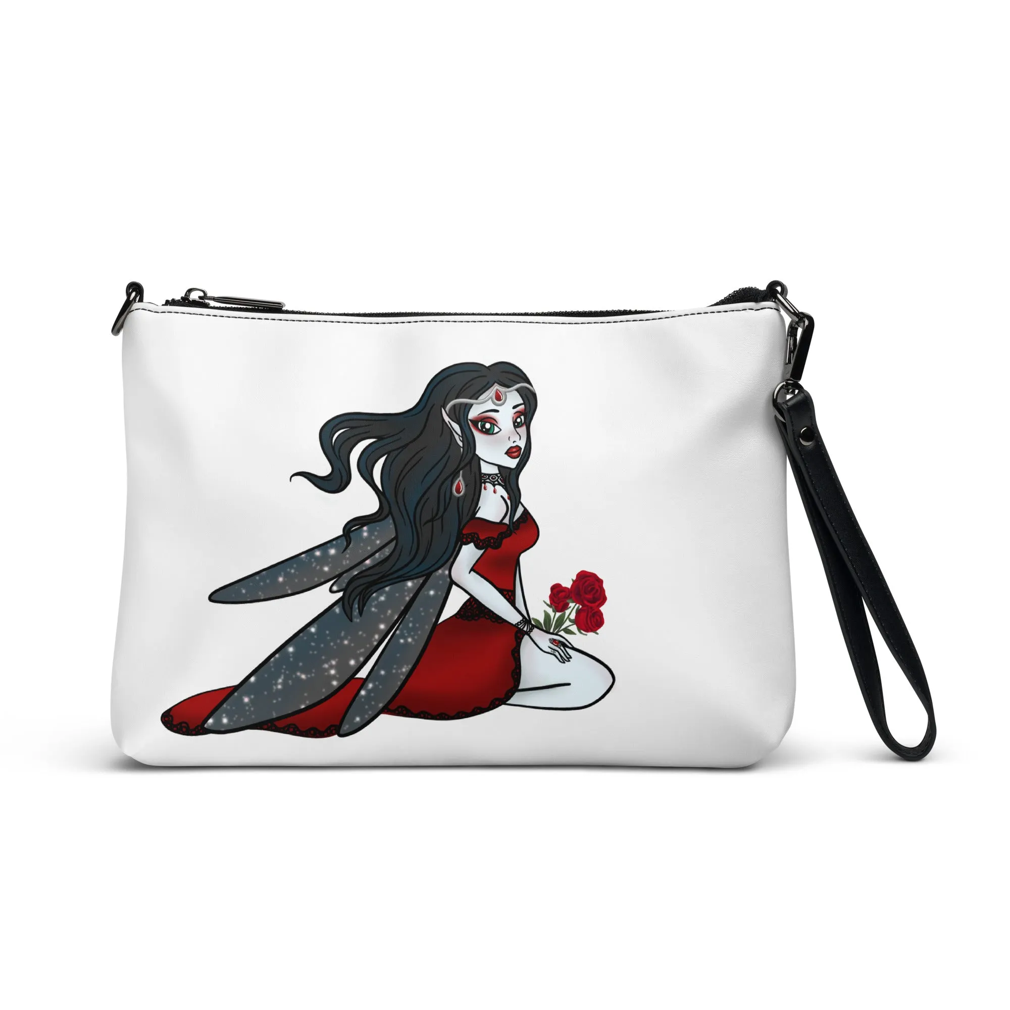 White Gothic Fairy Crossbody Bag