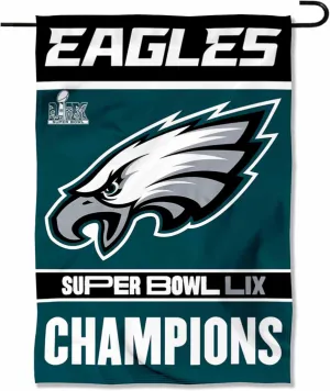 WinCraft Philadelphia Eagles Super Bowl LIX Champions Yard Garden Banner Flag