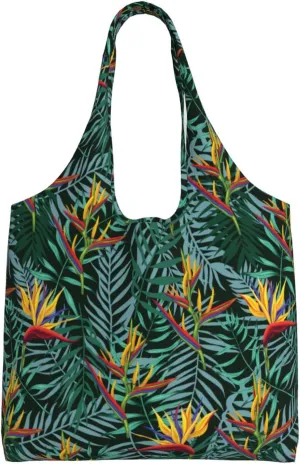WOAIDY Reusable Grocery Bags for Kitchen, Foldable Durable Shopping Totes with 50lbs Capacity, Large Tote Bags with Handles