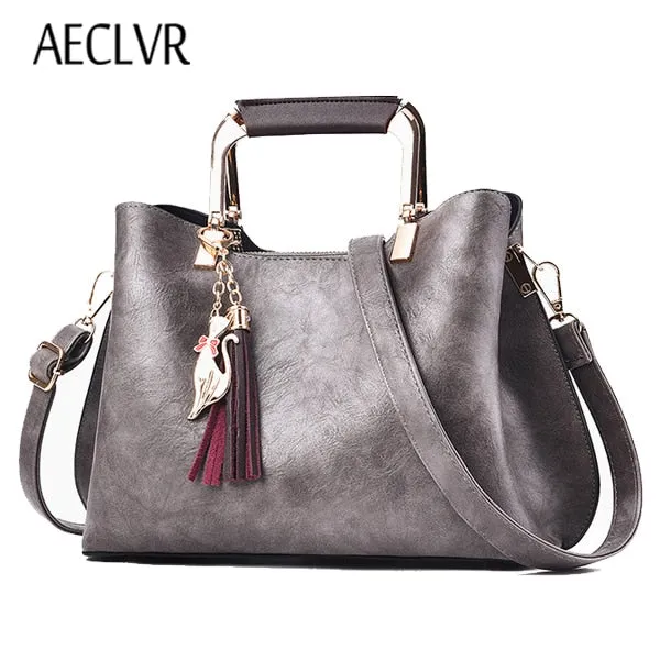 Women High Convenient delivery Tassel Messenger Tote Women Casual Leather Sequined Bolsa Vintage Shoulder 7月24日 support Quality Solid Bag AECLVR Bags Handbags Bag