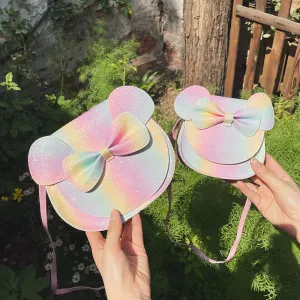 Women's & Children's & Korean Style Cute Colorful Sequined Bow Crossbody Bags