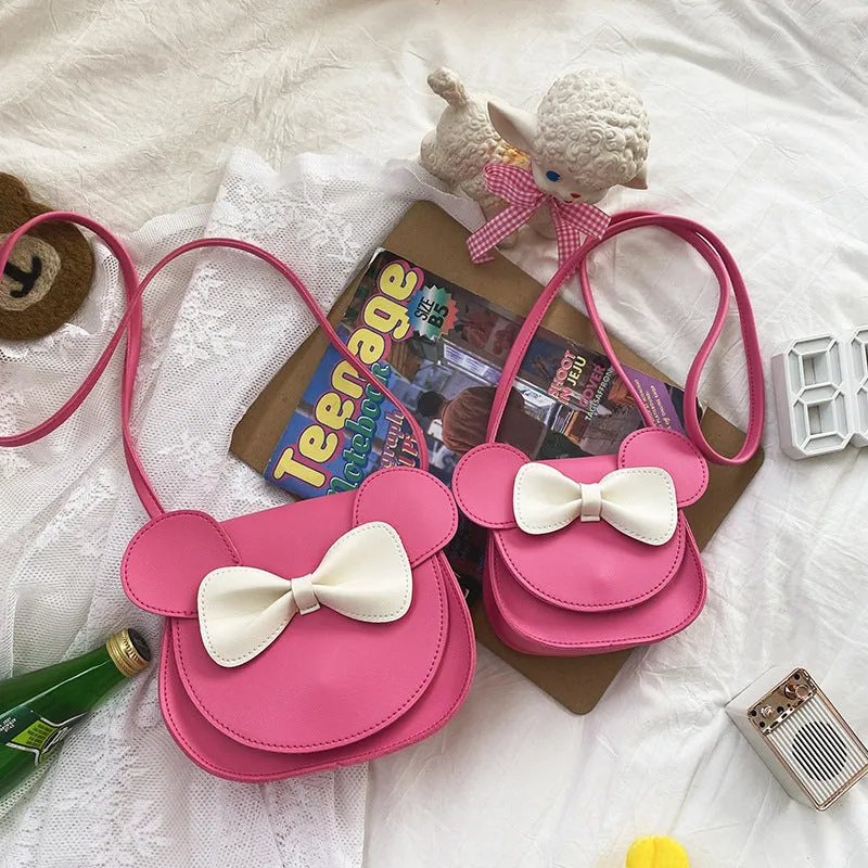 Women's & Children's & Korean Style Cute Colorful Sequined Bow Crossbody Bags