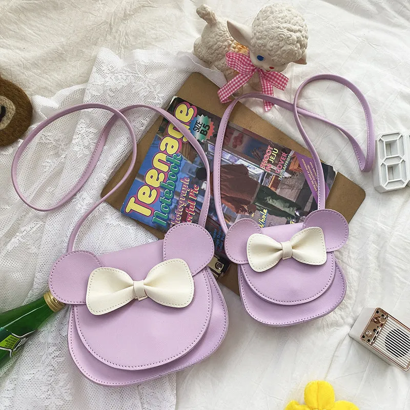 Women's & Children's & Korean Style Cute Colorful Sequined Bow Crossbody Bags