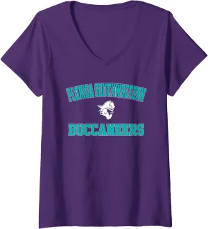Womens Florida Southwestern State FSW Buccaneers Campus Classic V-Neck T-Shirt