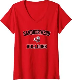 Womens Gardner-Webb University GWU Bulldogs Campus Classic V-Neck T-Shirt