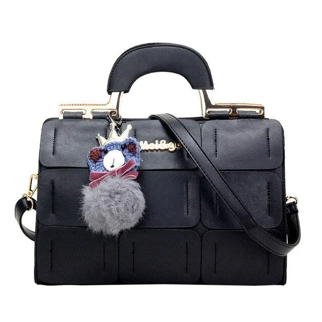 Women's handbag leather messenger bag luxury upper handle bag women's handbag cross body bag