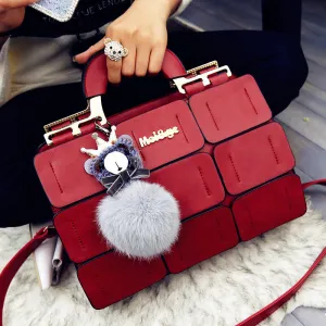 Women's handbag leather messenger bag luxury upper handle bag women's handbag cross body bag