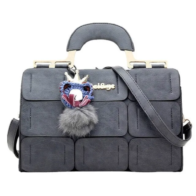 Women's handbag leather messenger bag luxury upper handle bag women's handbag cross body bag