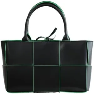 Women's Leather Woven Large Capacity Totes Handbag Commuting Hand Carry Shoulder Crossbody Bag Pillow Bag Versatile Hobo