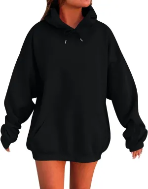 Women's Oversized Hoodie Pullover Streetwear Hip Hop Athletic Sweatshirts Casual Comfy Loose Shirt Tops with Pockets