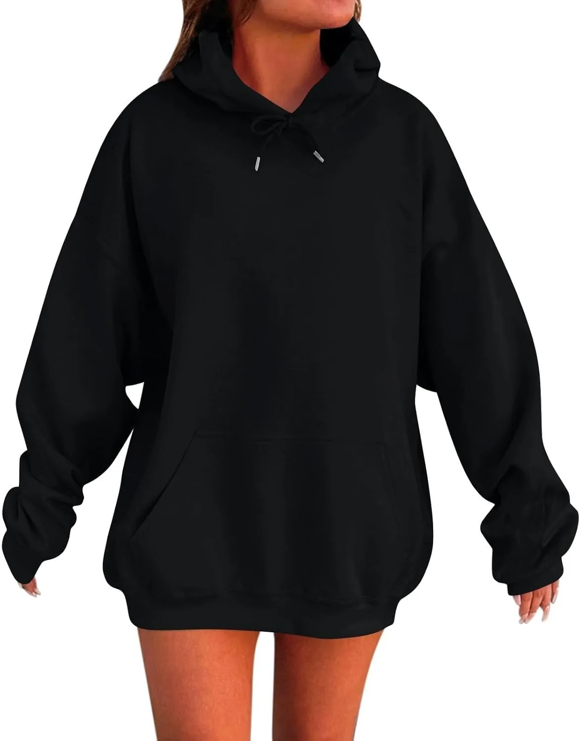 Women's Oversized Hoodie Pullover Streetwear Hip Hop Athletic Sweatshirts Casual Comfy Loose Shirt Tops with Pockets
