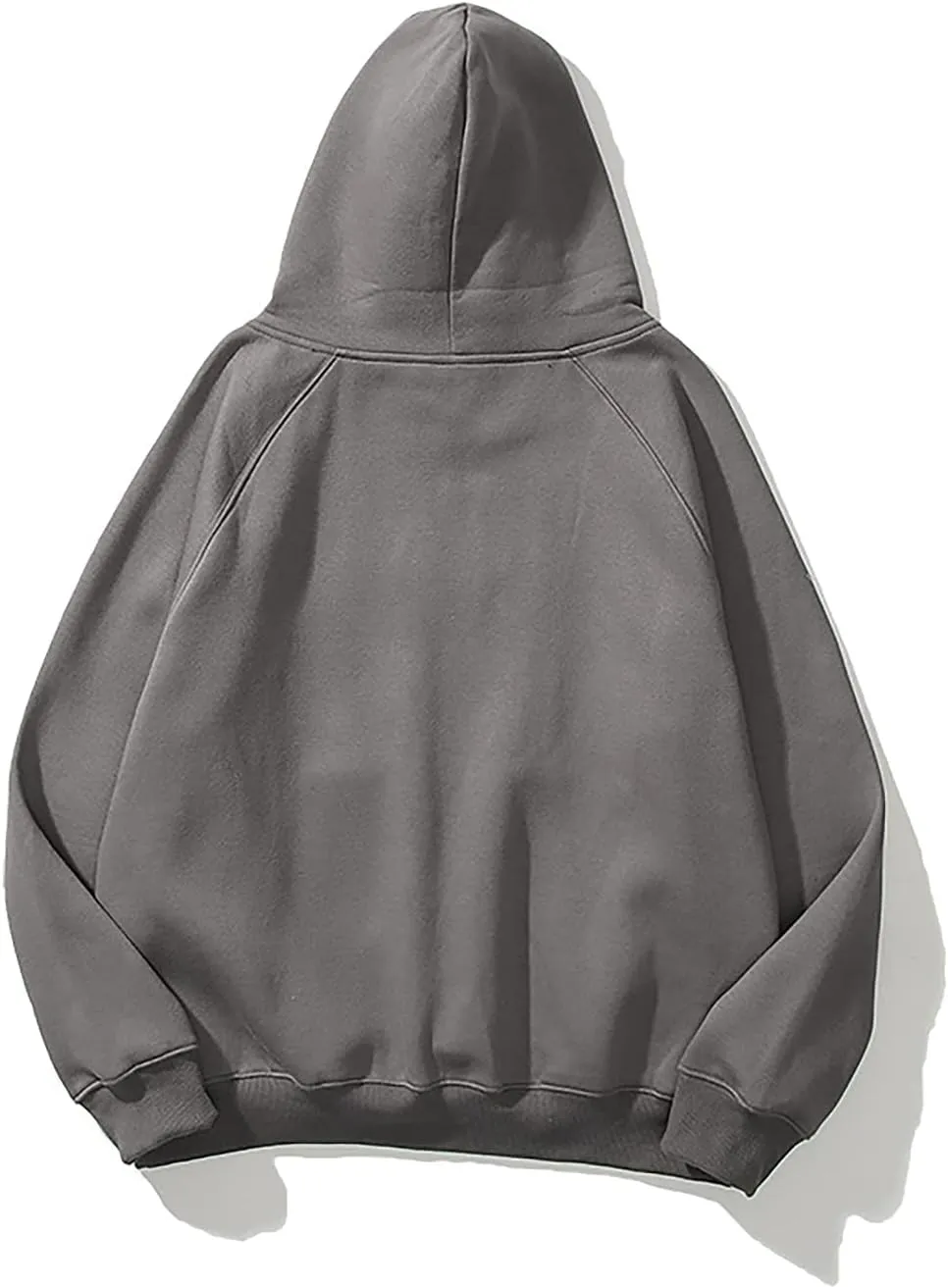 Womens Oversized Hoodies Sweatshirt Basic Solid Long Raglan Sleeves Loose Fleece Hooded Pullover With Kangaroo Pocket