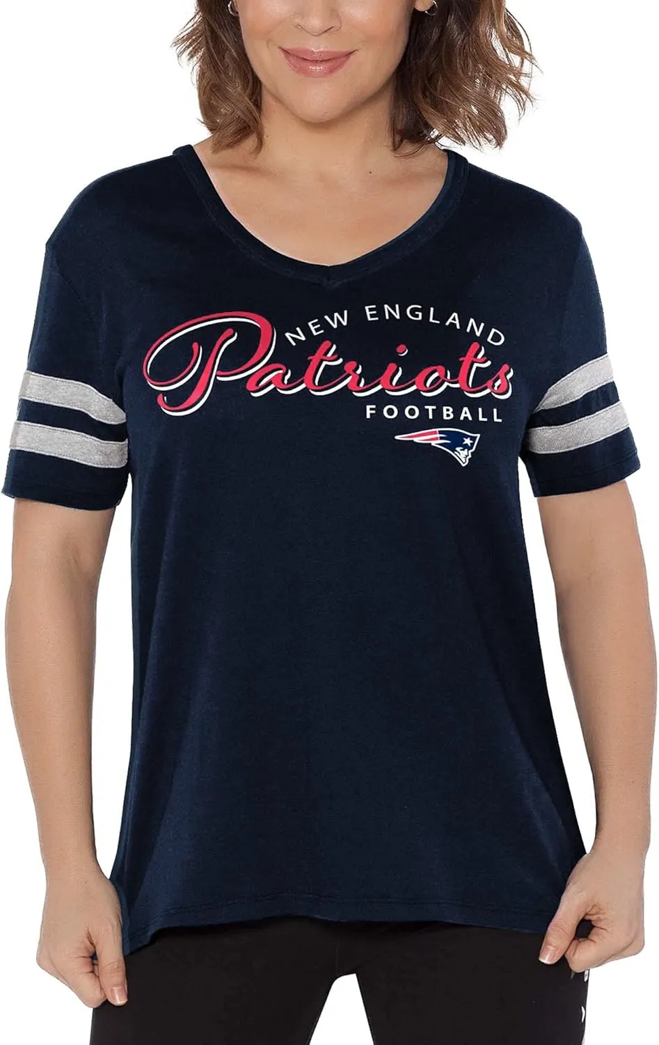Women's Touch College NFL Triple Play V-Neck T-Shirt