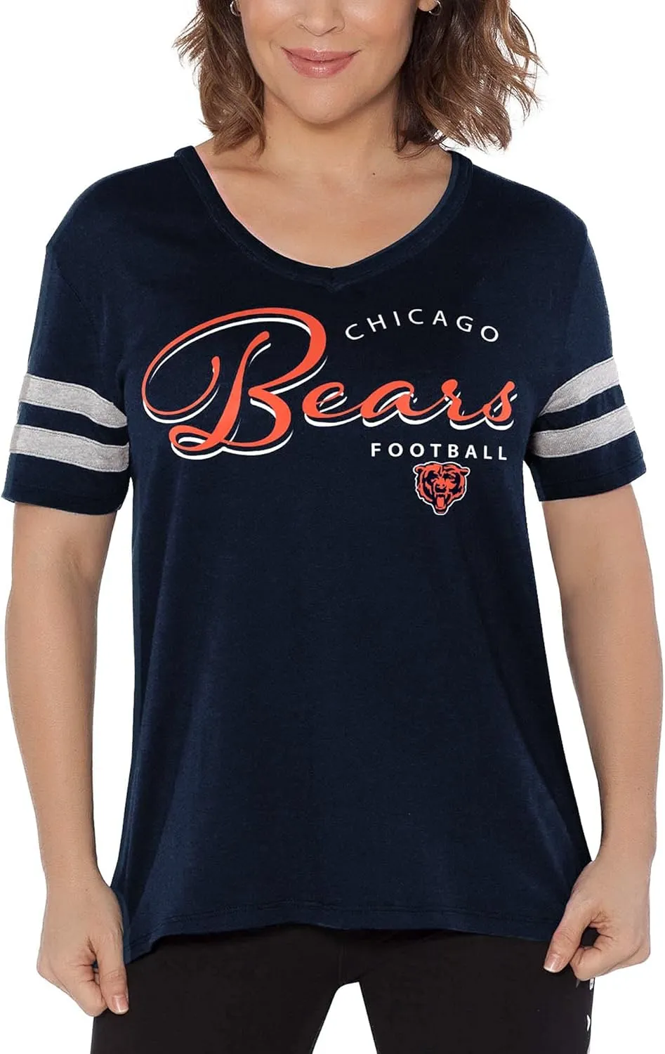 Women's Touch College NFL Triple Play V-Neck T-Shirt