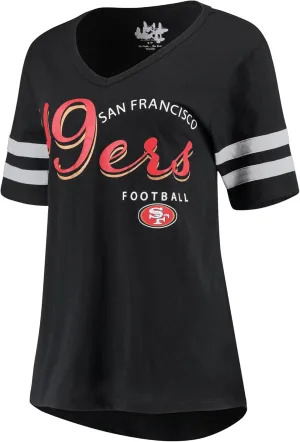 Women's Touch College NFL Triple Play V-Neck T-Shirt