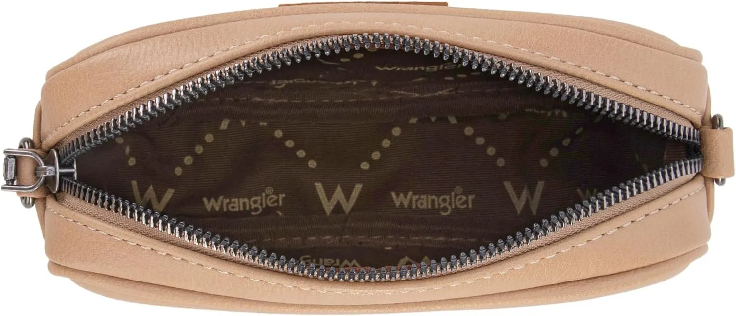 Wrangler Crossbody Bag for Women Aztec Mini Crossover Purse with Guitar Strap