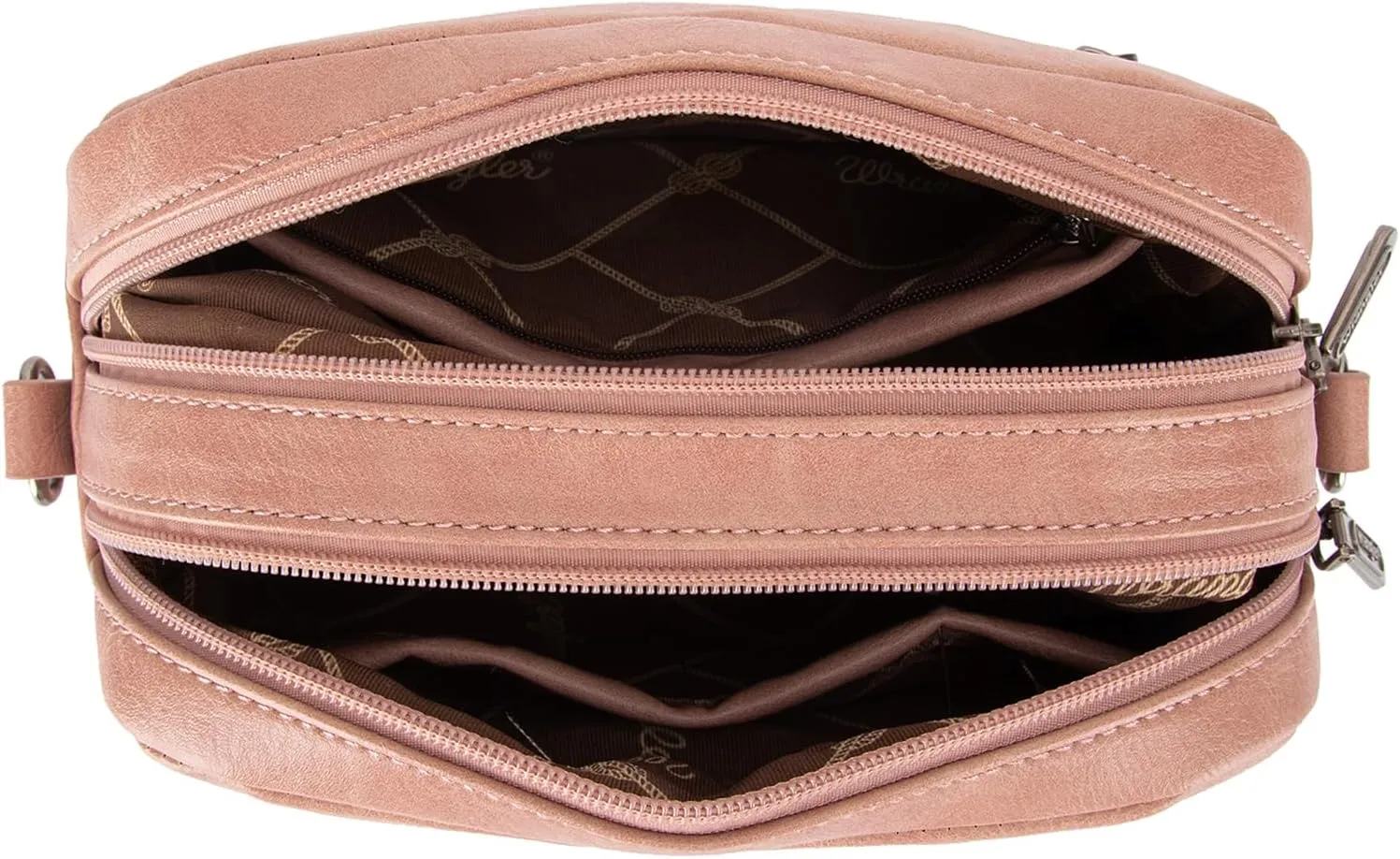 Wrangler Crossbody Purses for Women Trendy Camera Snapshot Bag with Wide Strap