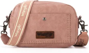 Wrangler Crossbody Purses for Women Trendy Camera Snapshot Bag with Wide Strap