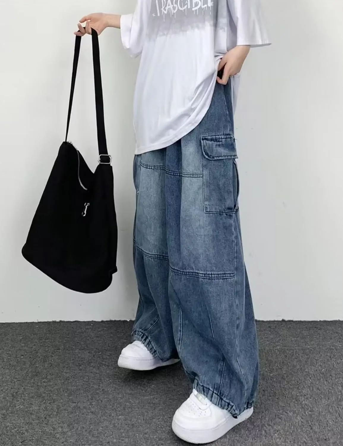 Y2k Baggy Jeans Cargo Jeans Trouser Hip Hop Streetwear Baggy Cargo Pants Skater Jeans