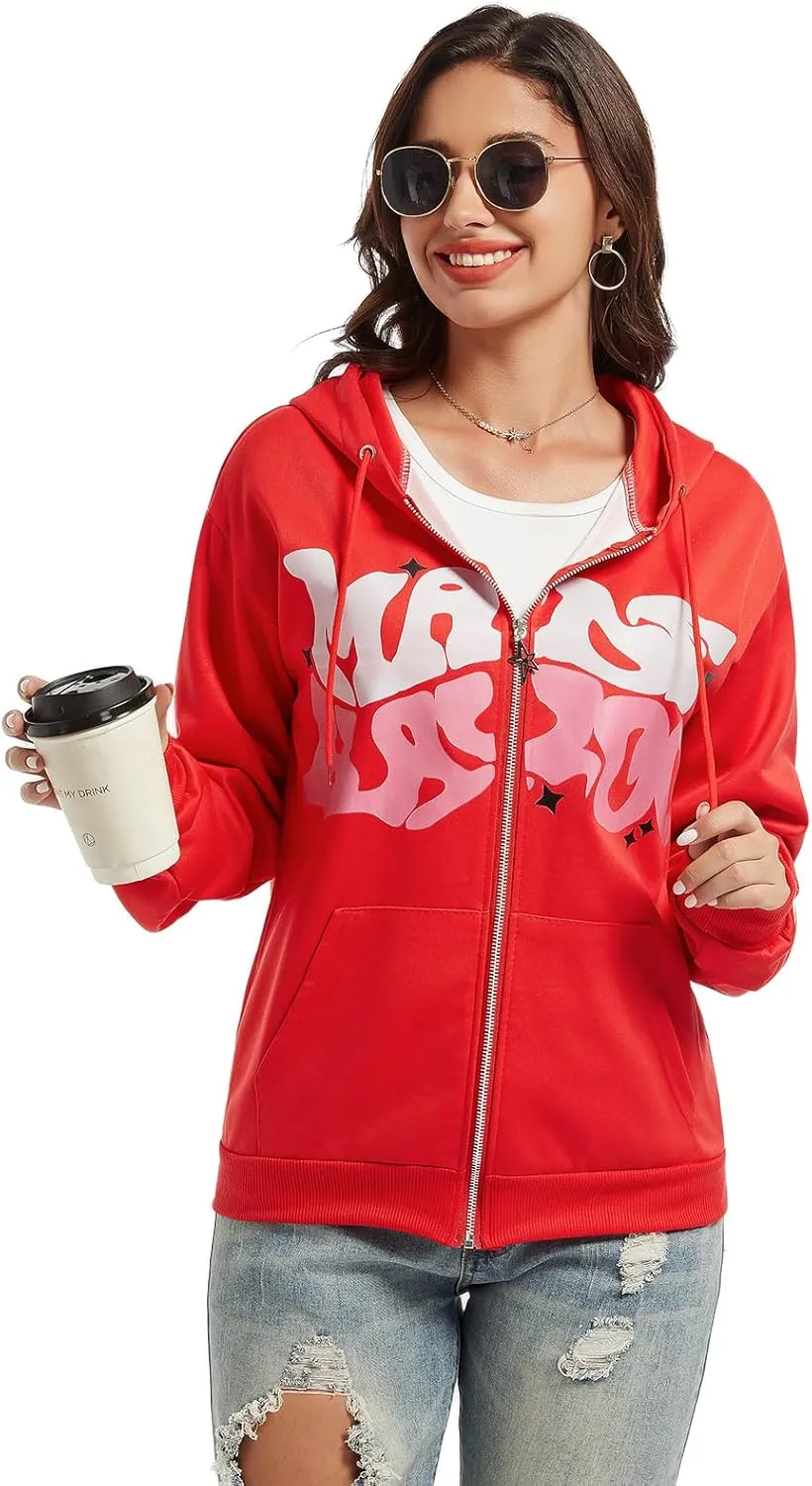 Y2K Hoodies for Women Men Unisex Teen Girls Juniors Aesthetic Hoodie Sweatshirts Streetwear Outfits
