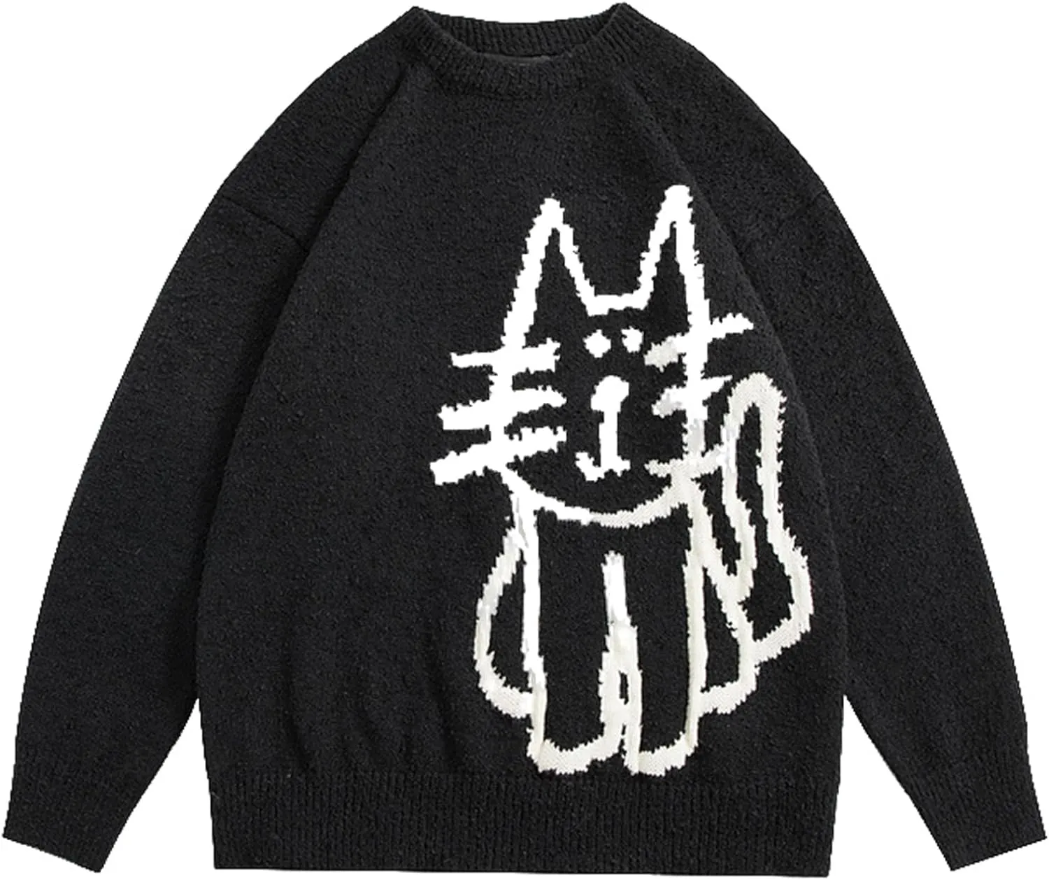 Yimoon Mens Van Gogh Graphic Sweaters Unisex Oversized Casual Knitted Long Sleeve Pullover Jumper Tops