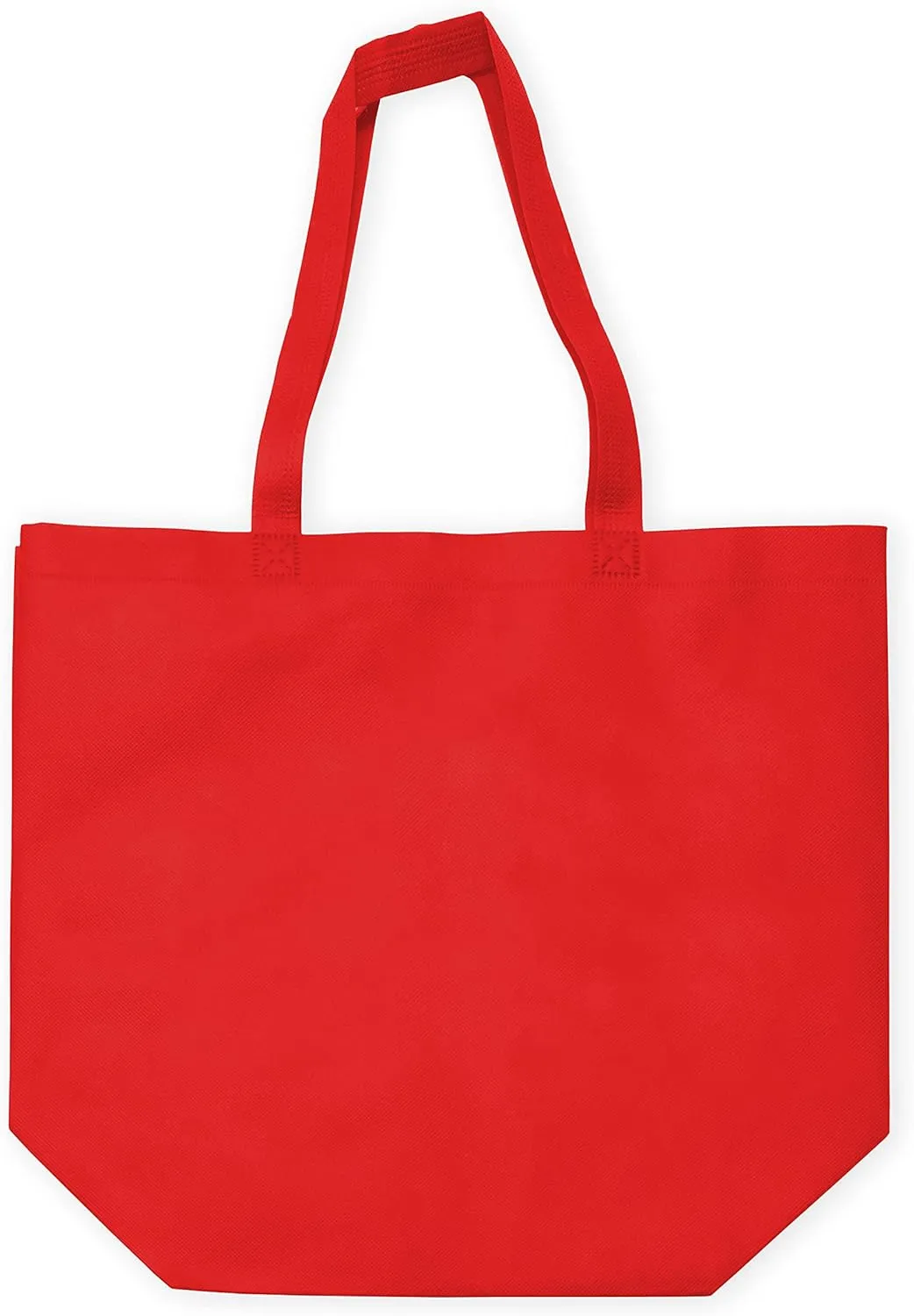 ZENPAC Jumbo Gift Bags, Assorted Reusable Fabric Totes with Handles for Christmas, Holidays, Party Favors, Shopping, Grocery, in Bulk, 16x6x12 12 Pack