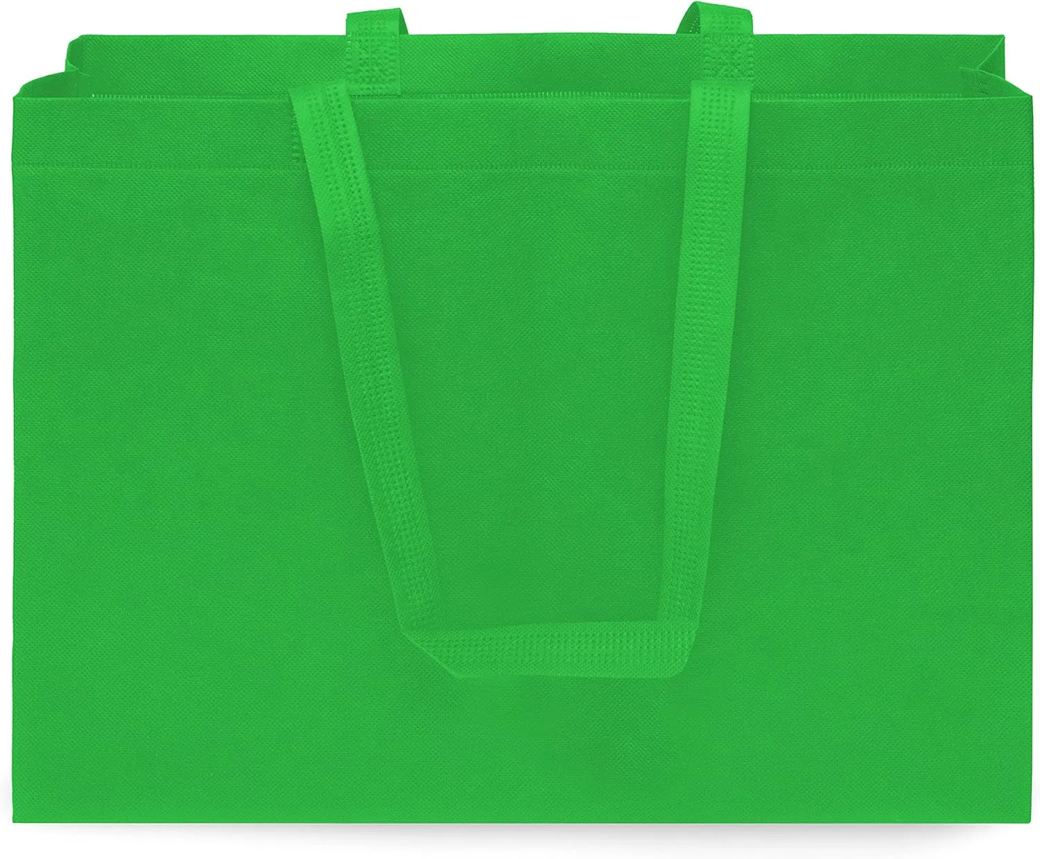 ZENPAC Jumbo Gift Bags, Assorted Reusable Fabric Totes with Handles for Christmas, Holidays, Party Favors, Shopping, Grocery, in Bulk, 16x6x12 12 Pack