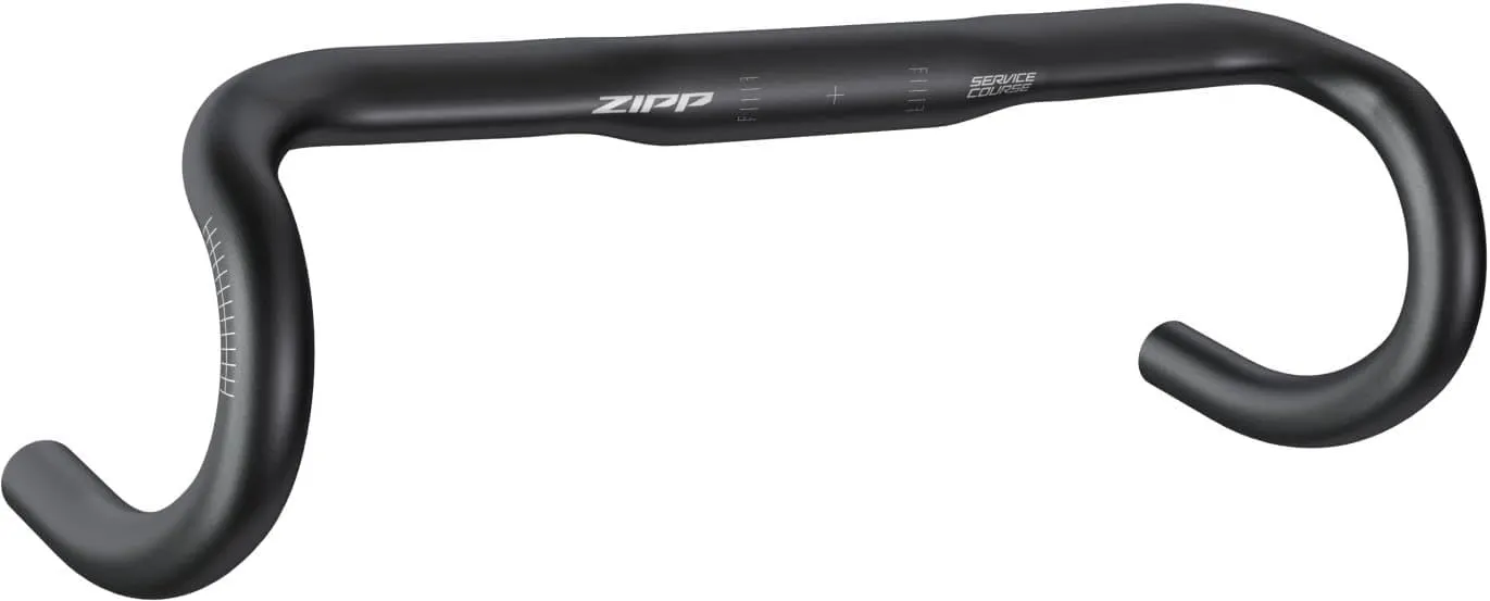 Zipp Speed Weaponry Service Course 70 Ergo Drop Handlebar - Aluminum, 31.8mm, 38cm, Bead Blast Black, B2